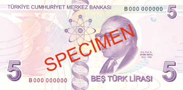 5 Turkish Lira Back Face