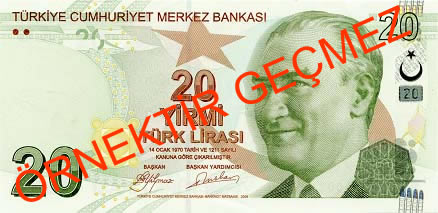 20 Türk Lirası