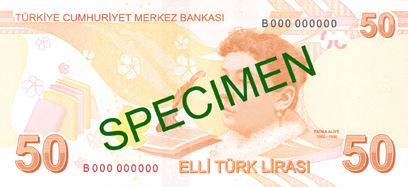 50 Turkish Lira Back Face